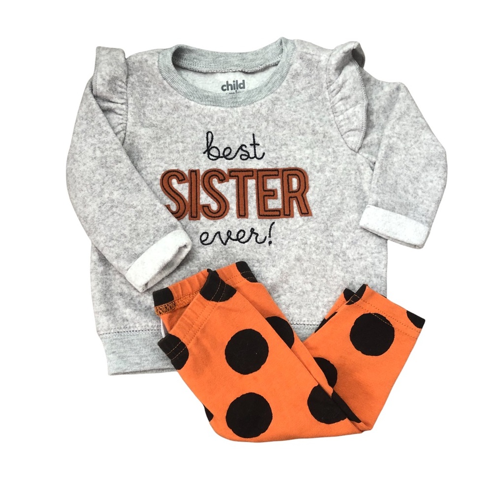 0-3 month Baby sister best sister ever outfit